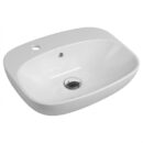Corr Cloakroom Semi-Recessed Washbasin
