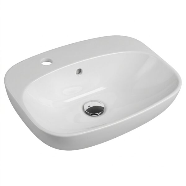 Corr Cloakroom Semi-Recessed Washbasin