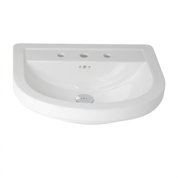 Monet Round Standard Semi-Recessed Washbasin