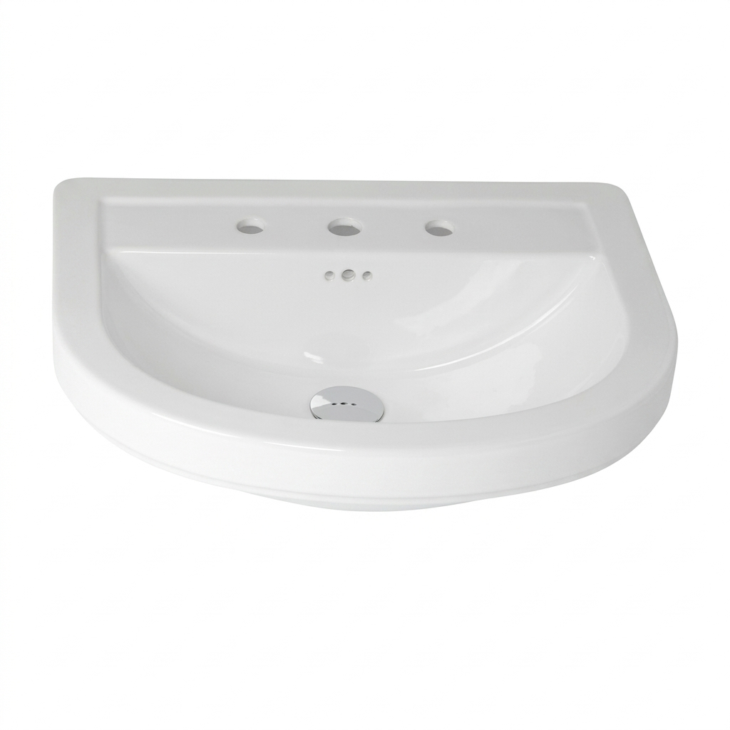 Monet Round Standard Semi-Recessed Washbasin